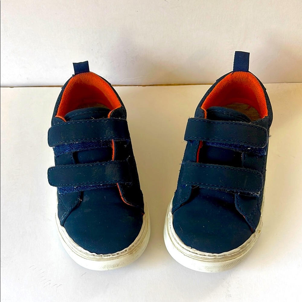 Gap Kids Navy and Orange Velcro Sneakers